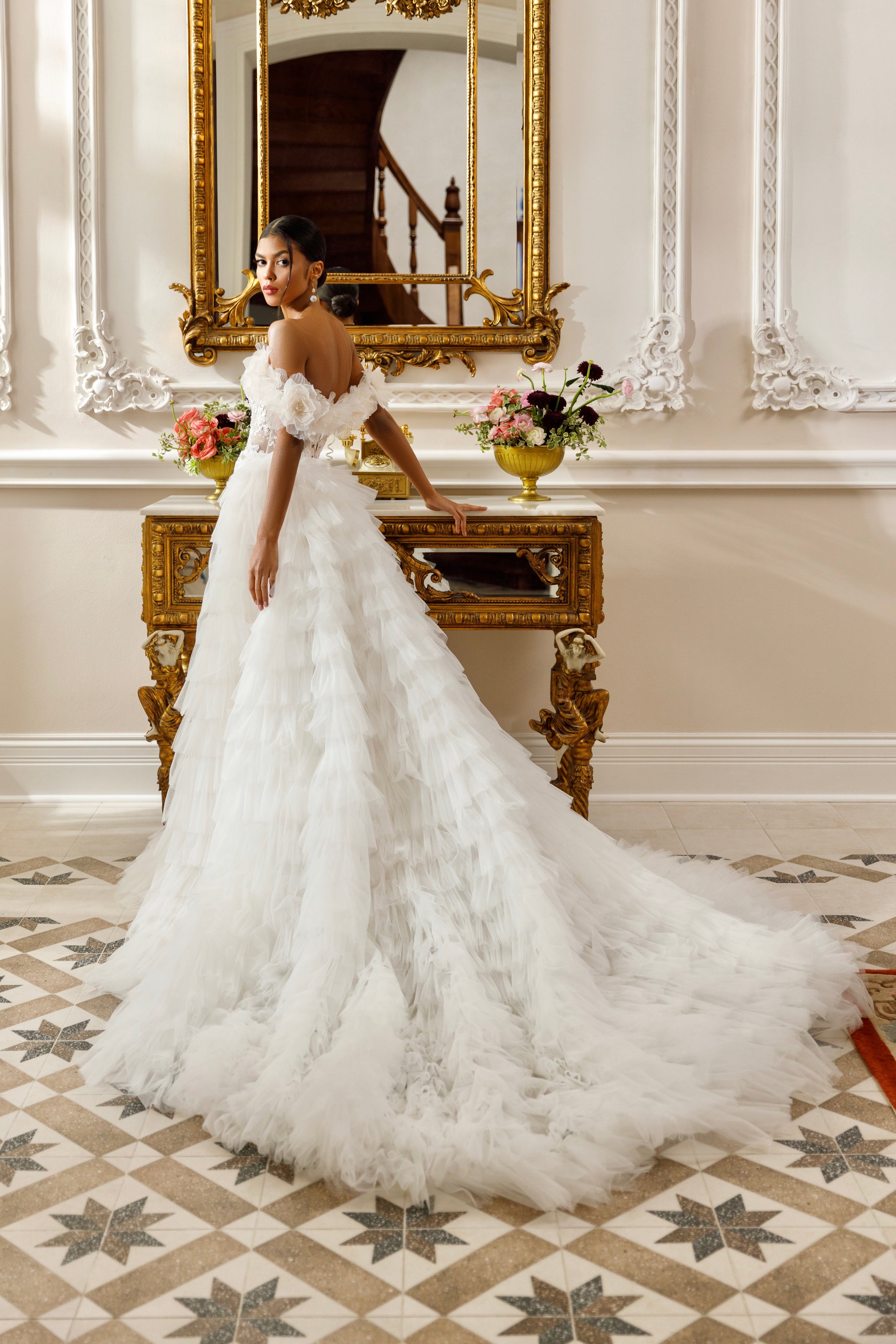 how to choose lace for wedding dress SERA Two Piece Wedding Dress main image 0
