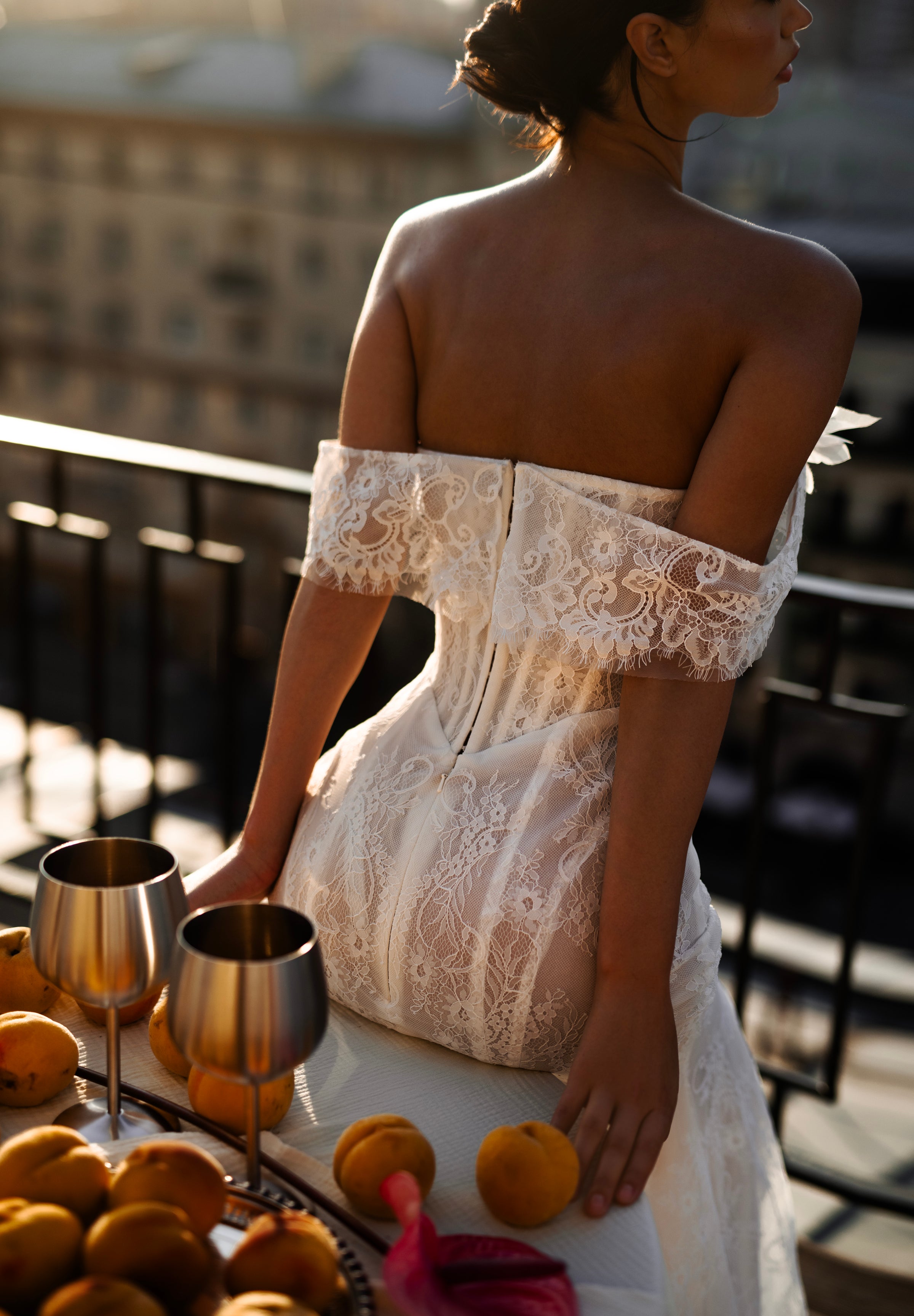 cream coloured lace dress Mae Cream Lace Long Sleeve Mini Dress main image 0
