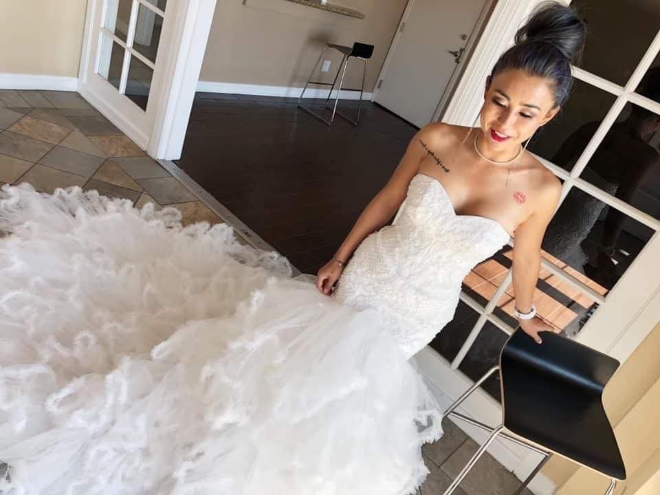 Judy Fluffy Mermaid Wedding Dress | Romantic Bridal Gown | Full Moon Bridal  San Diego | Full Moon Bridal Couture