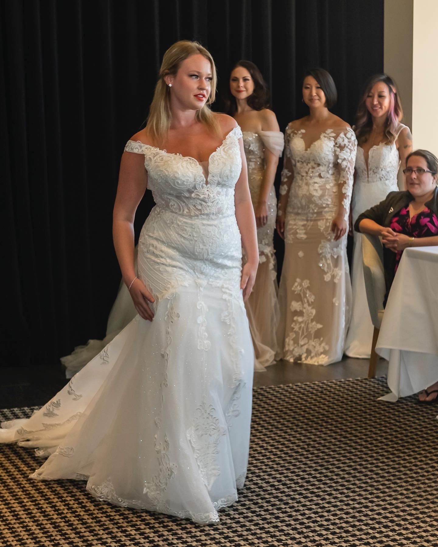 Olivia | Off-Shoulder Beaded Lace Mermaid Wedding Gown Elegant Bridal Style | Full Moon Bridal Couture Olivia | Off-Shoulder Beaded Lace Mermaid Wedding Gown Elegant Bridal Style | Full Moon Bridal Couture