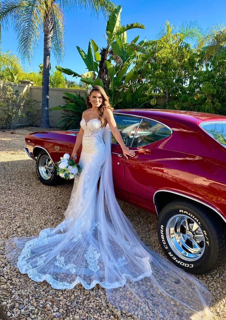 chinese dress ladies Spaghetti Strap Mermaid Wedding Dresses Lace Bridal Dress AWD1578