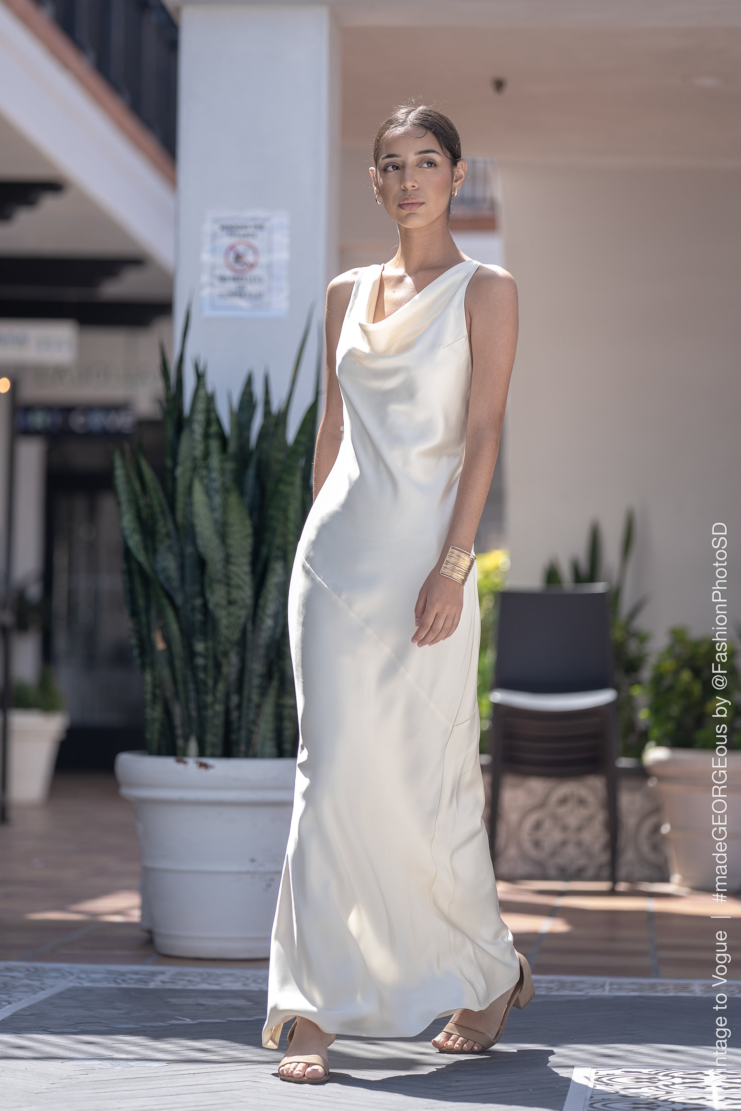 Julle Silk Low-Back Fitted Wedding Dress | Cream Bridal Gown | Full Moon  Bridal Couture