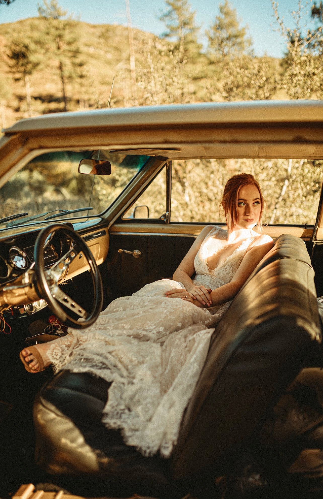asymmetric a line dress Vintage Lace Chic Boho Backless A-Line Wedding Dresses 2021 – TANYA BRIDAL main image 0