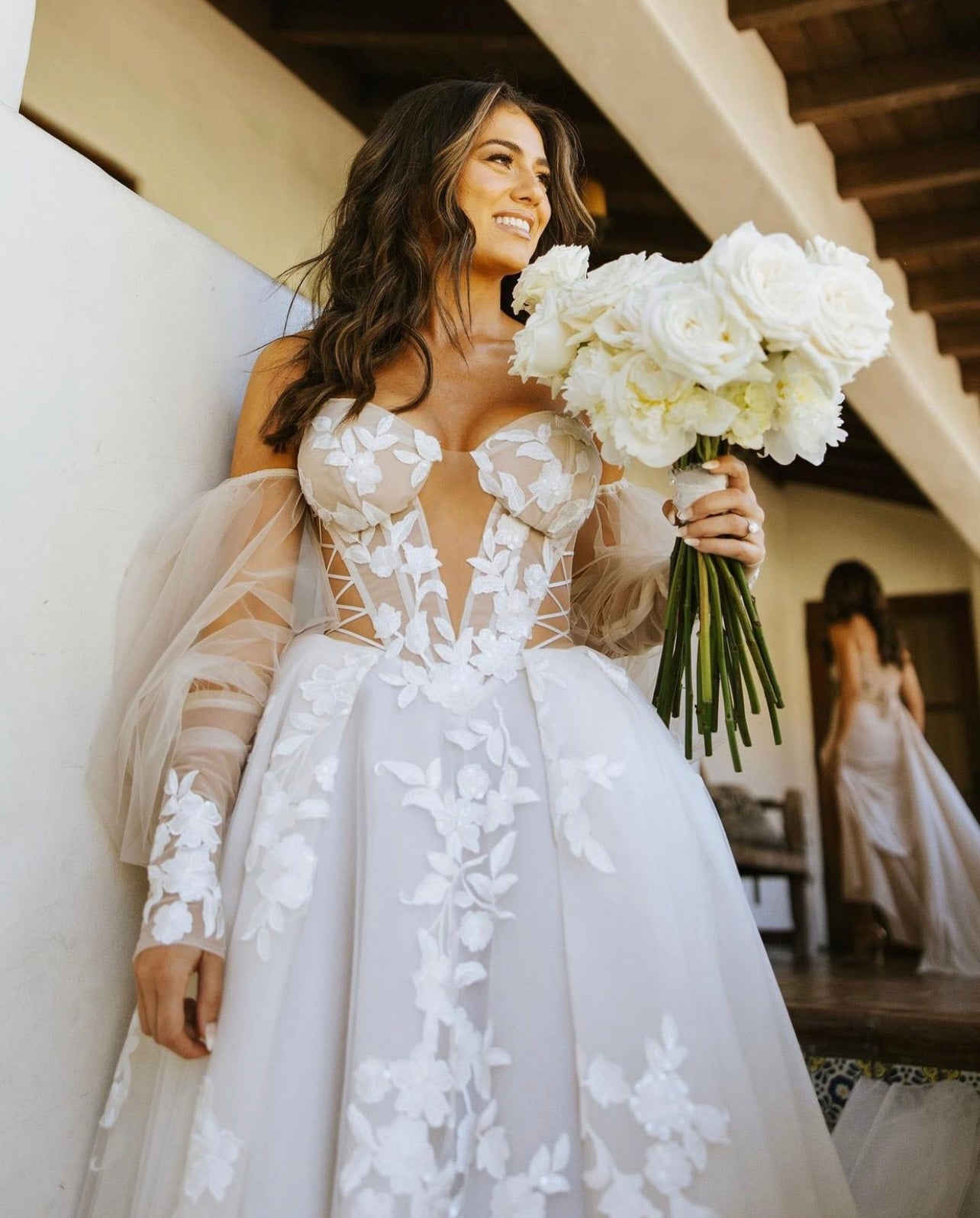 20 Blooming Gorgeous Floral Wedding Dresses from Etsy | SouthBound Bride